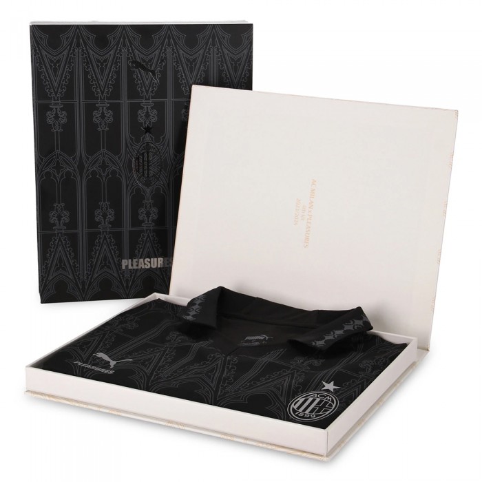 [Player Edition] AC Milan x Pleasures 2023/24 Ultraweave Fourth Shirt - Dark Version (Oversea Imported Version)