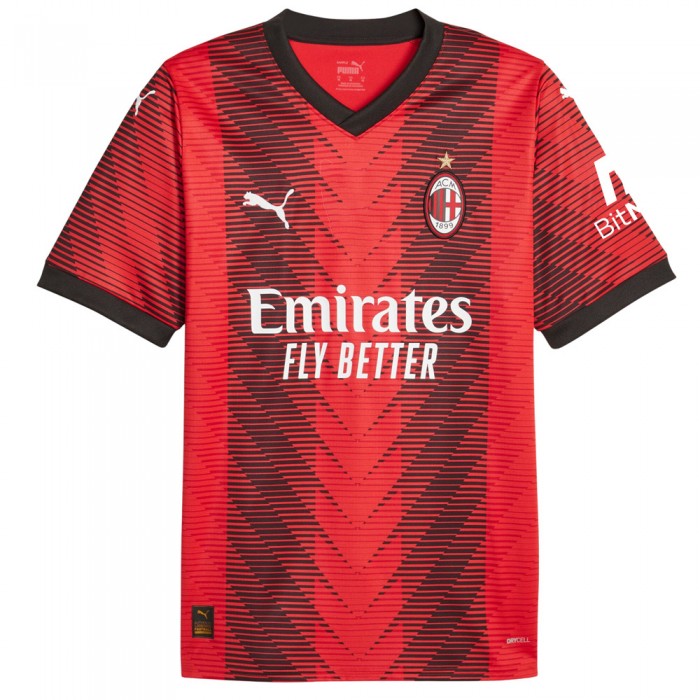 AC Milan 2023/24 Home Shirt with Ibrahimović 11 Free Printing