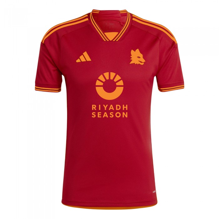 AS Roma 2023/24 Home Shirt With Nameset and Front Sponsor Options