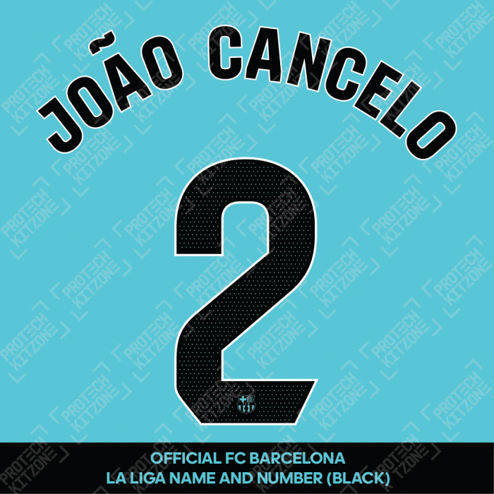 João Cancelo 2 (Official FC Barcelona 2023/24 Third Name & Numbering - La Liga Version) 