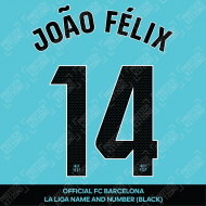 João Félix 14 (Official FC Barcelona 2023/24 Third Name & Numbering - La Liga Version) 