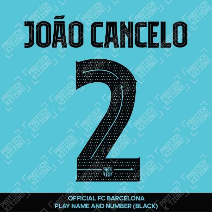 João Cancelo 2 (Official FC Barcelona 2023/24 Third Name & Numbering - Cup / Play Version) 