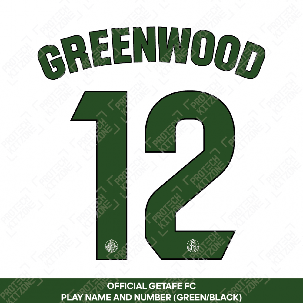 Greenwood 12 - Official Getafe CF 2023/24 Third Name and Numbering