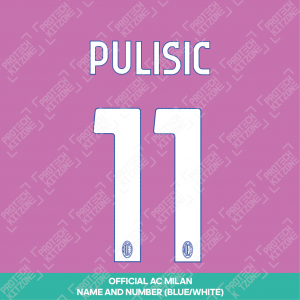 Pulisic 11 (Official AC Milan 2023/24 Third Club Name and Numbering)