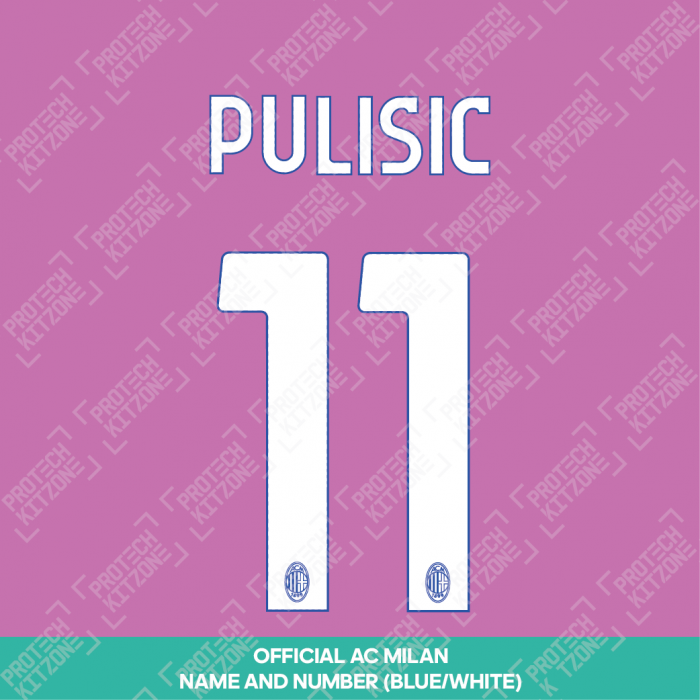 Pulisic 11 (Official AC Milan 2023/24 Third Club Name and Numbering)