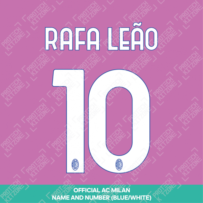 Rafa Leão 10 (Official AC Milan 2023/24 Third Club Name and Numbering)
