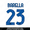 Barella 23 - Official Inter Milan 2023/24 Away Name and Numbering 