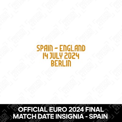 Official EURO 2024 Final Match Details - SPAIN - ENGLAND 14 JULY 2024 BERLIN