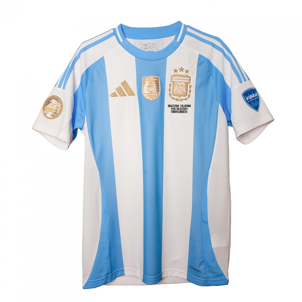 Argentina 2024 Home Shirt Copa America final full set with Match  details