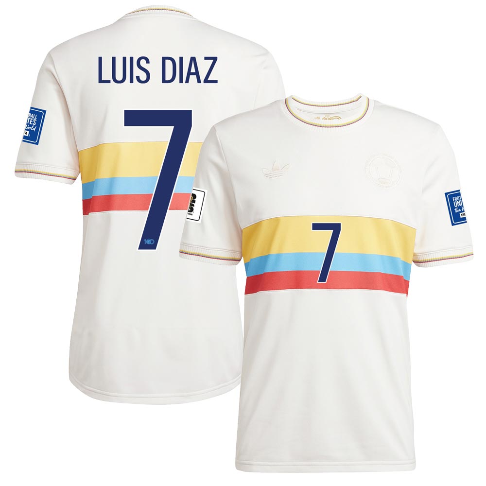 Colombia 2024 Anniversary Shirt w/ Luis Diaz World Cup