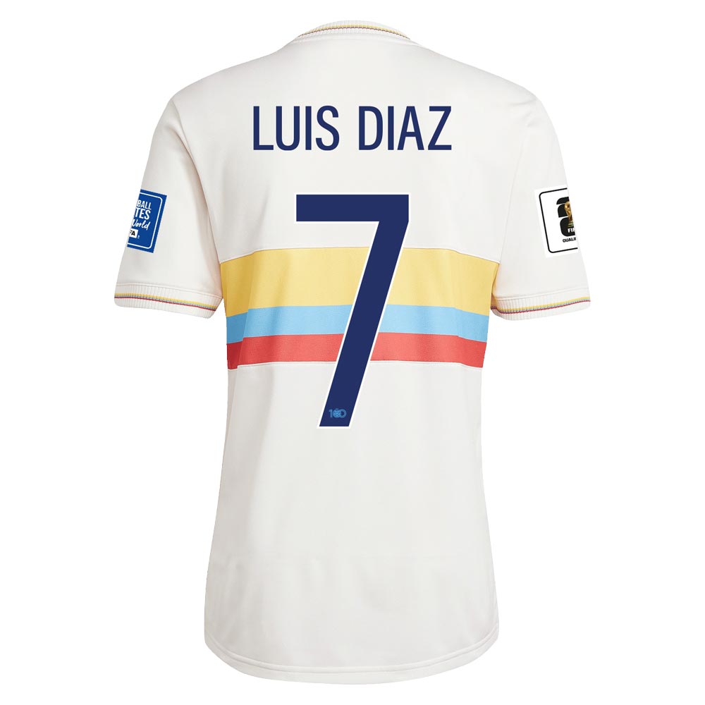 Colombia 2024 Anniversary Shirt w/ Luis Diaz 7 World Cup 2026 Qualifier Set (IT2743, Soccer Jerseys, Adidas) by www.protechkitzone.com Colombia 2024 Anniversary Shirt w/ Luis Diaz 7 World Cup 2026 Qualifier Set
