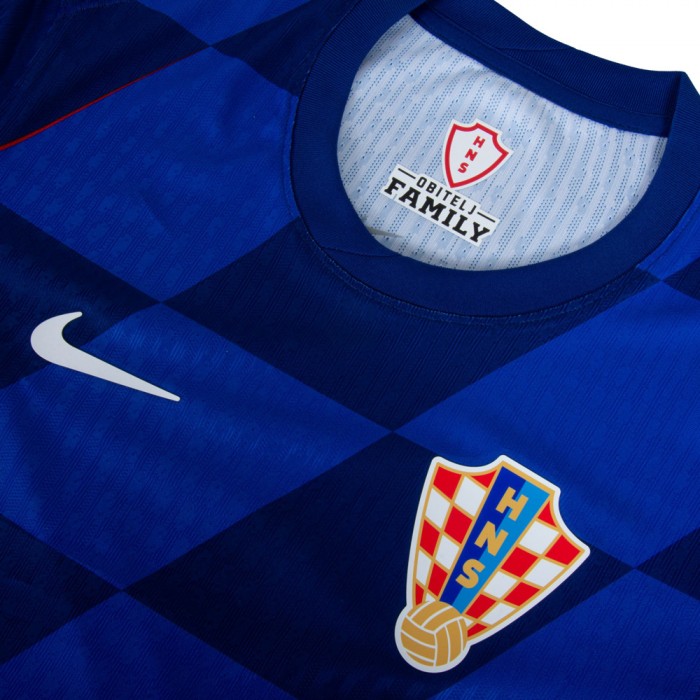 [Player Edition] Croatia 2024 Dri-Fit Adv. Away Shirt With Modrić 10 and Euro 2024 Patches 