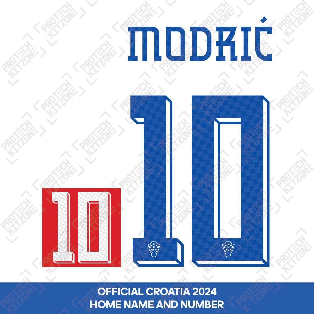 Modrić 10 (Official Croatia 2024 Home Name and Numbering) Modrić 10 (Official Croatia 2024 Home Name and Numbering)