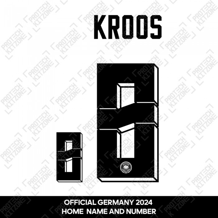 Kroos 8 - Official Germany 2024 Home Name and Numbering