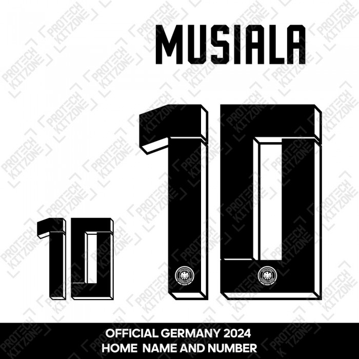 Musiala 10 - Official Germany 2024 Home Name and Numbering