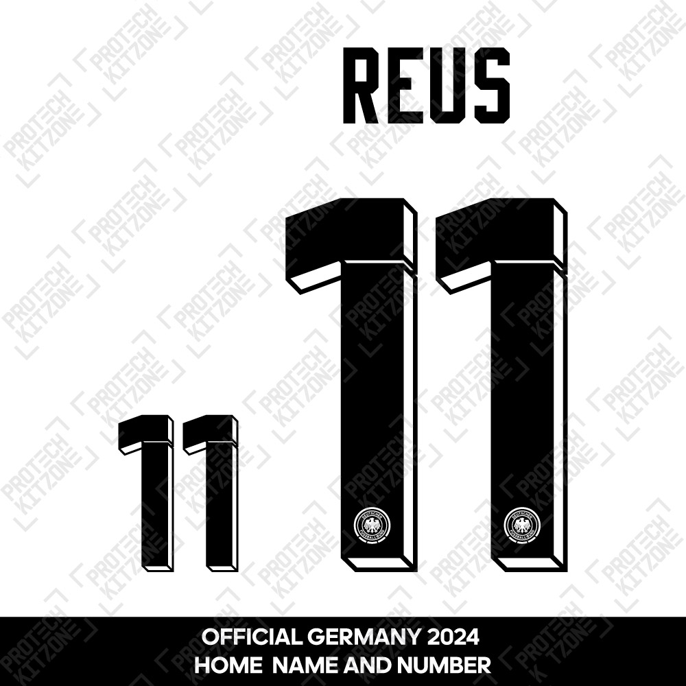 Reus 11 - Official Germany 2024 Home Name and Numbering Reus 11 - Official Germany 2024 Home Name and Numbering