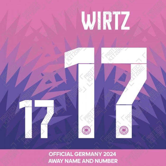 Wirtz 17 - Official Germany 2024 Away Name and Numbering