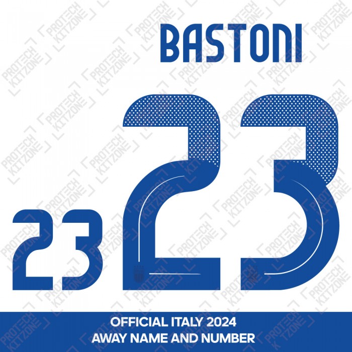 Bastoni 23 - Official Italy 2024 Away Name and Numbering 