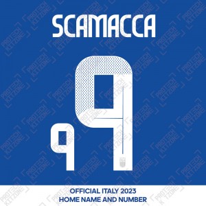 Scammaca 9 - Official Italy 2024 Home Name and Numbering 
