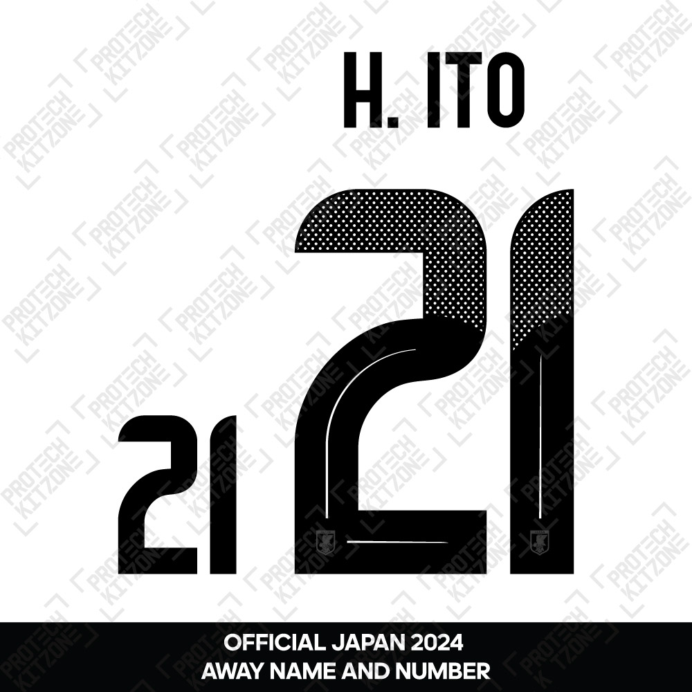 H. Ito 21 - Official Japan 2024 Away Name and Numbering H. Ito 21 - Official Japan 2024 Away Name and Numbering