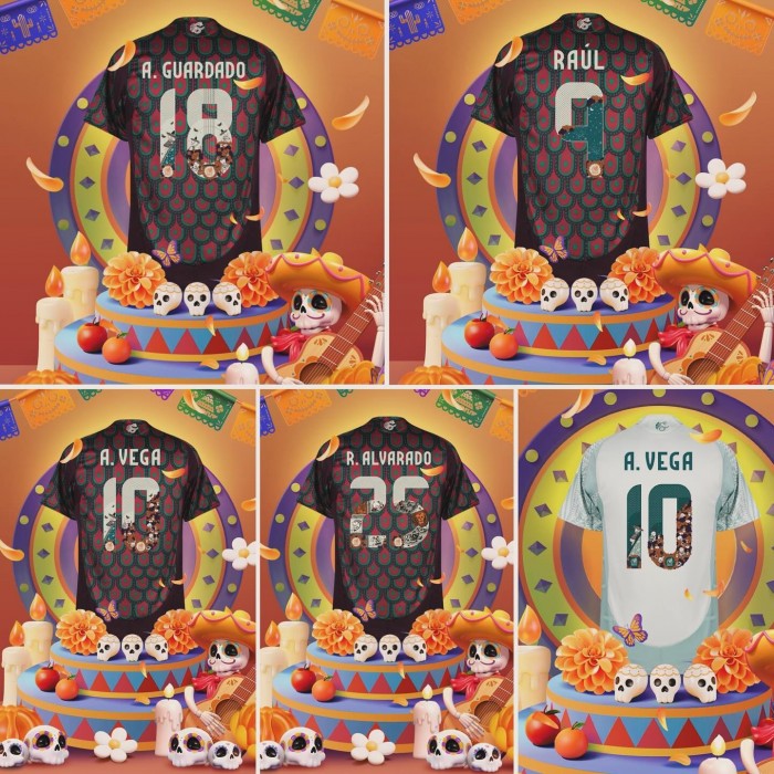 Official Mexico 2024 Dia de muertos Special Name and Numbering 