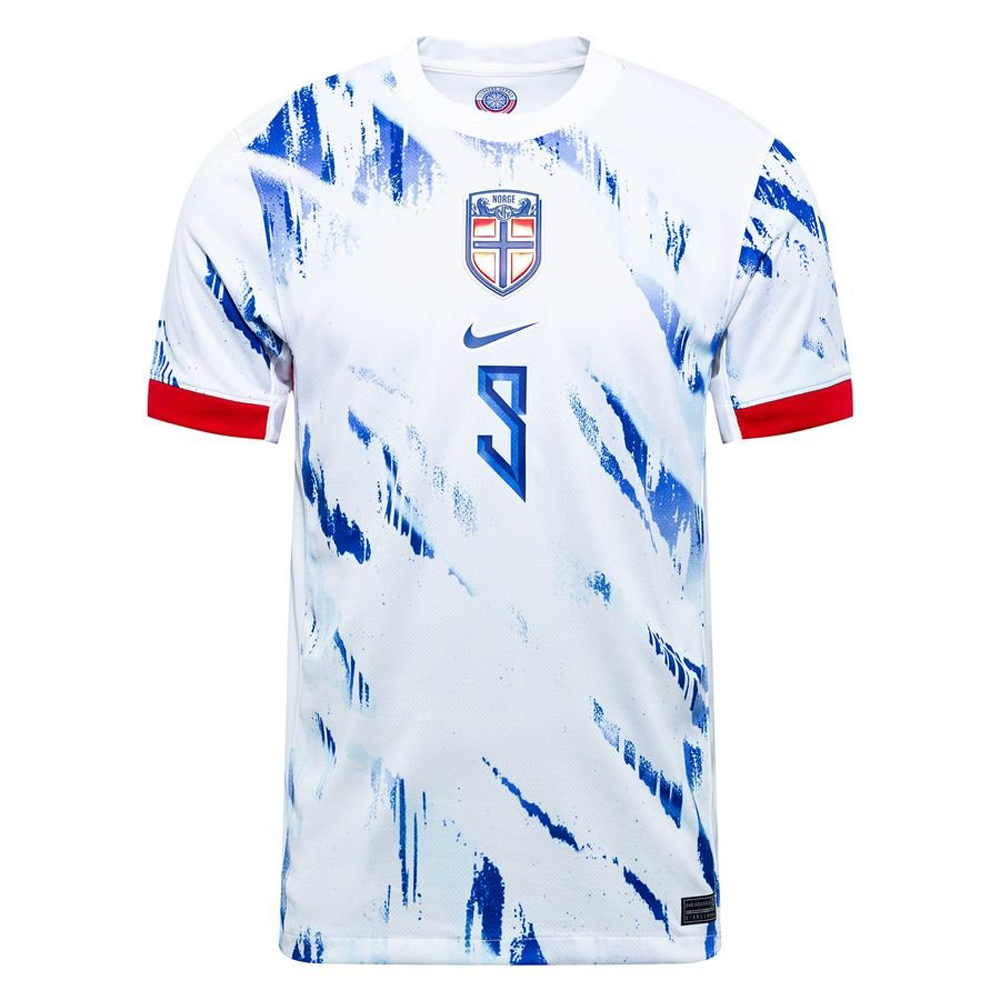 Norway 2024 Away Shirt With Name and Numbering (FZ0161-100, Norway, Nike) by www.protechkitzone.com Norway 2024 Away Shirt With Name and Numbering