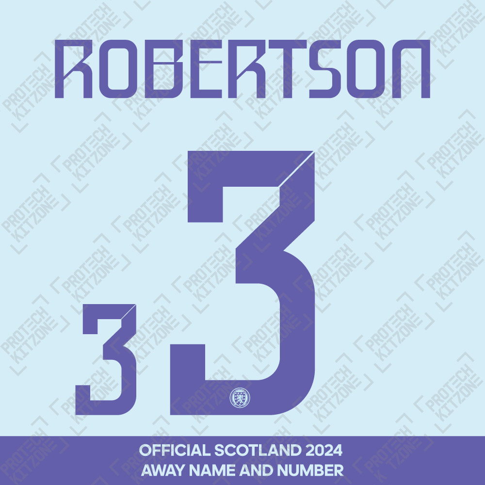 Robertson 3 - Official Scotland 2024 Away Name and Numbering (R3-FPF-24-AW, Buy more Save more, ) by www.protechkitzone.com Robertson 3 - Official Scotland 2024 Away Name and Numbering