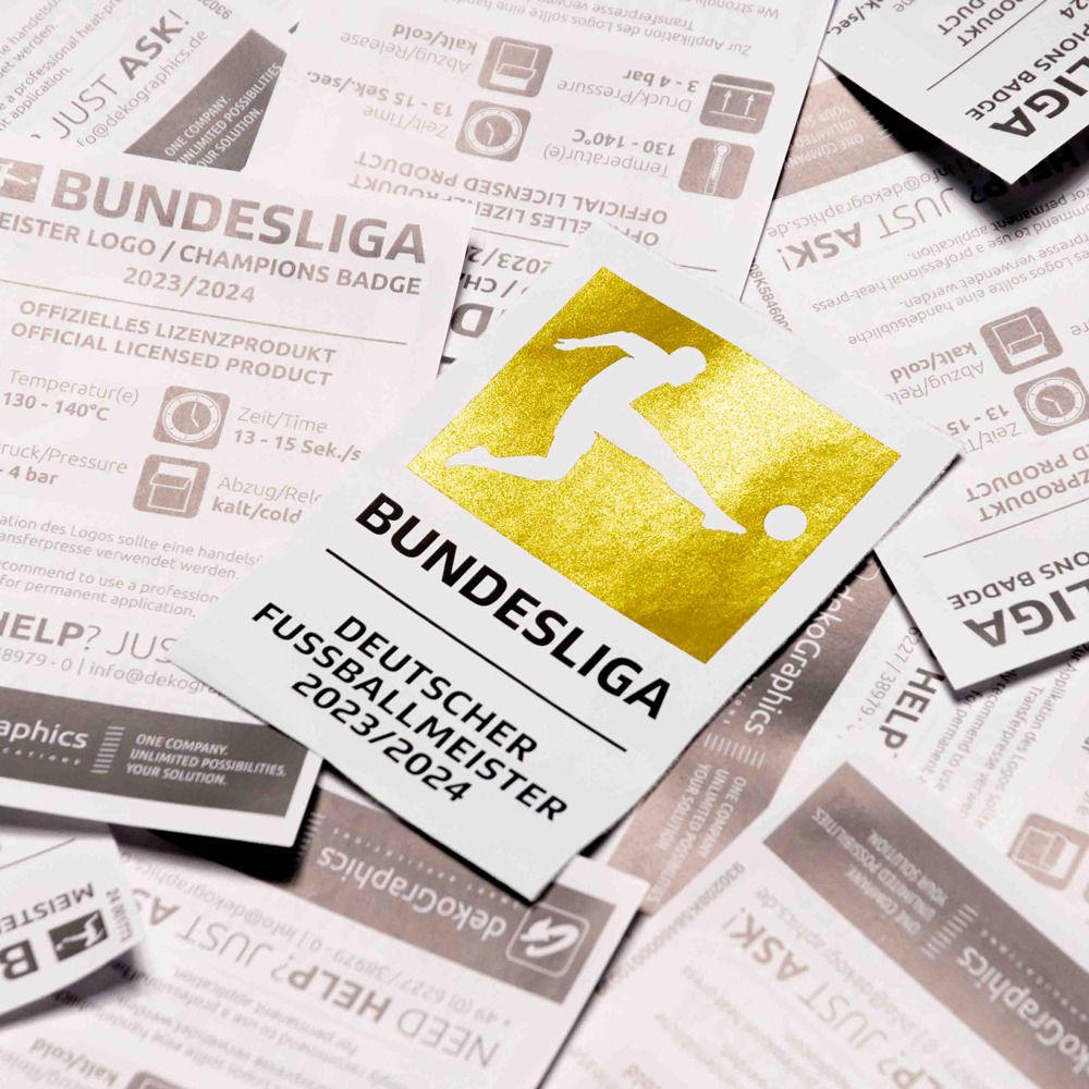 Bundesliga 24-25 Champions Sleeve Patch - 23/24 Season Winners (GERCHAMP2425, Official Bundesliga Badges, ) by www.protechkitzone.com Bundesliga 24-25 Champions Sleeve Patch - 23/24 Season Winners