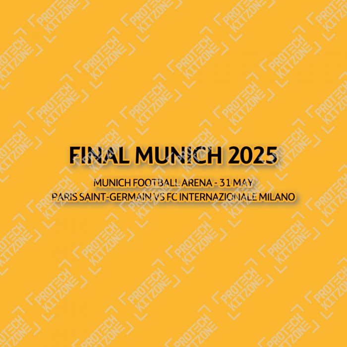 Official Final Munich 2025 Match Day Details Printing For Inter Milan