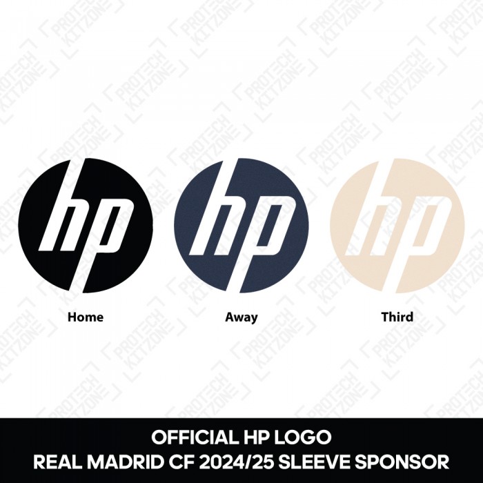 HP Logo (Official Real Madrid CF 2024/25 Shirt Sleeve Sponsor) 