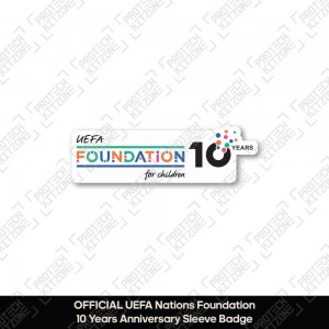 Official UEFA Foundation For Children 10 Years Anniversary Badge