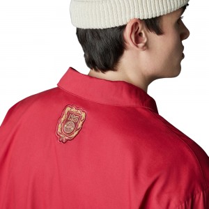 FC Bayern Munich 125th Year Anniversary Coach Jacket - Maroon