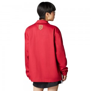 FC Bayern Munich 125th Year Anniversary Coach Jacket - Maroon