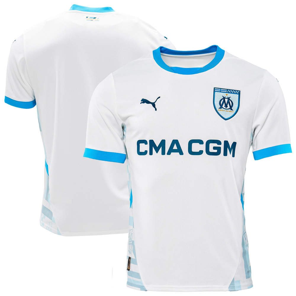 Olympique de Marseille 2024/25 Home Shirt Olympique de Marseille 2024/25 Home Shirt