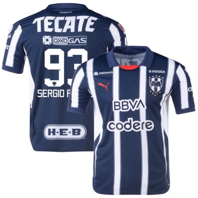 C.F. Monterrey 2024/25 Home Shirt w/Sergio Ramos 93 Full Set