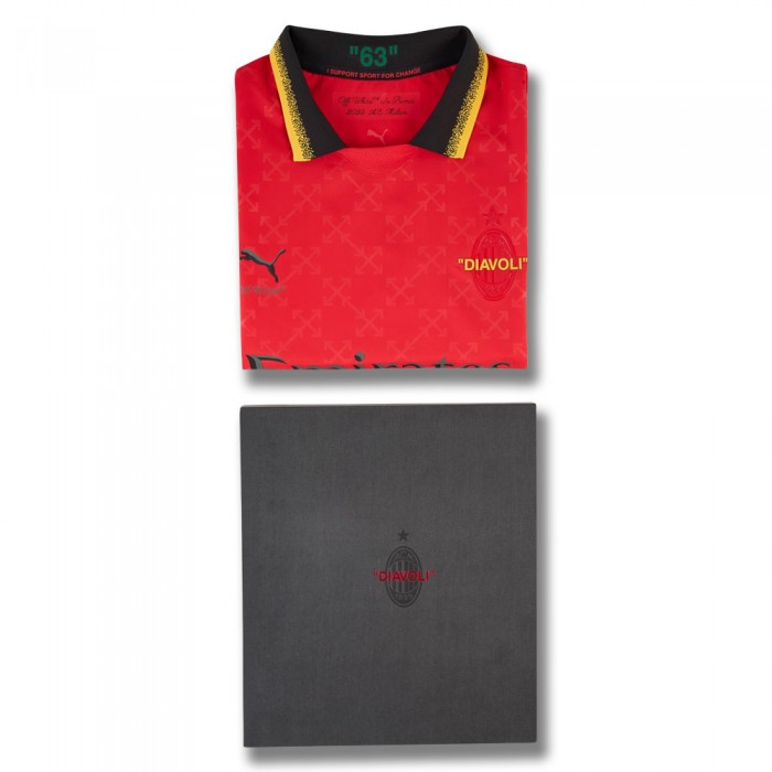 Puma x AC Milan x Off-White™ 2024/25 Authentic Shirt - Red