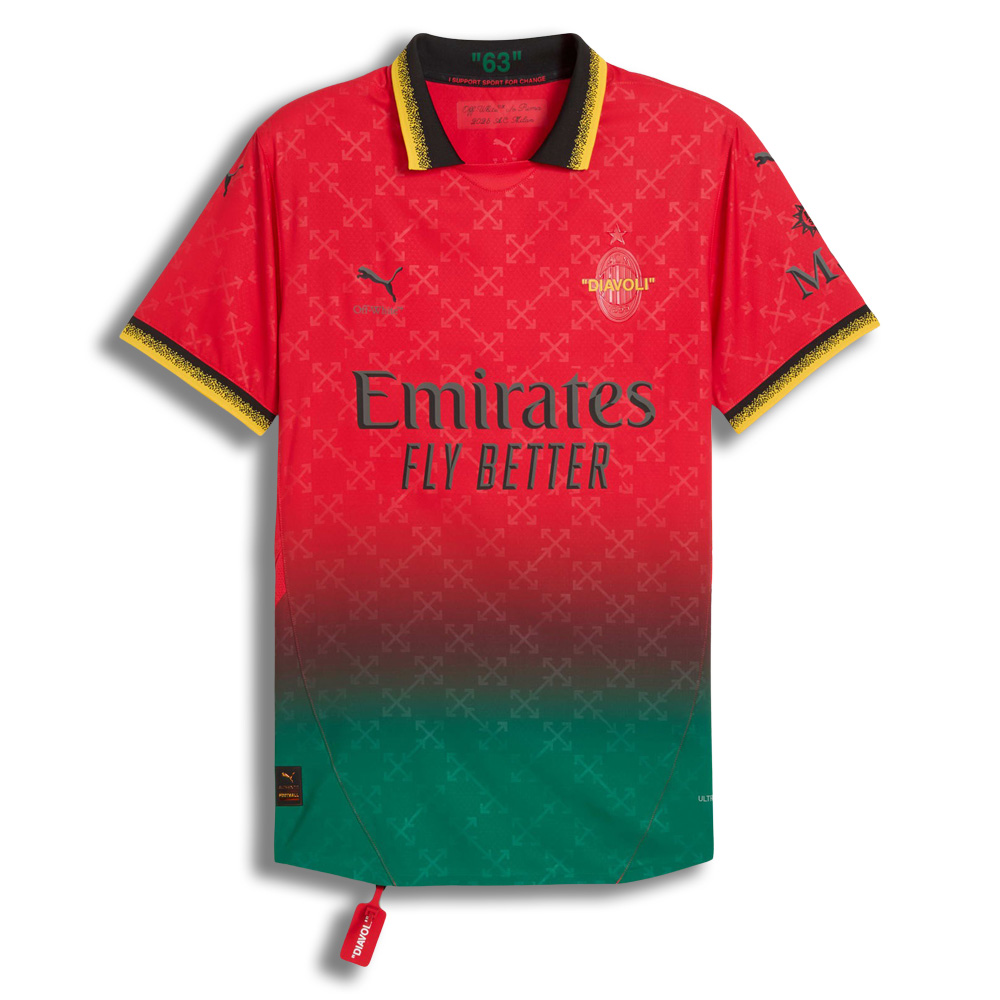 Puma x AC Milan x Off-White™ 2024/25 Authentic Shirt - Red (783000-02, Soccer Jerseys, Puma) by www.protechkitzone.com Puma x AC Milan x Off-White™ 2024/25 Authentic Shirt - Red