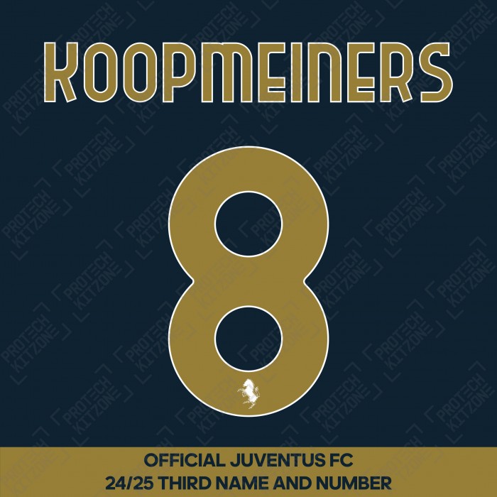 Koopmeiners 8 (Official Juventus 2024/25 Third Name and Numbering)