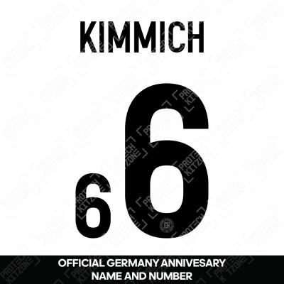 Kimmich 6 - Official Germany Anniversary Name and Numbering