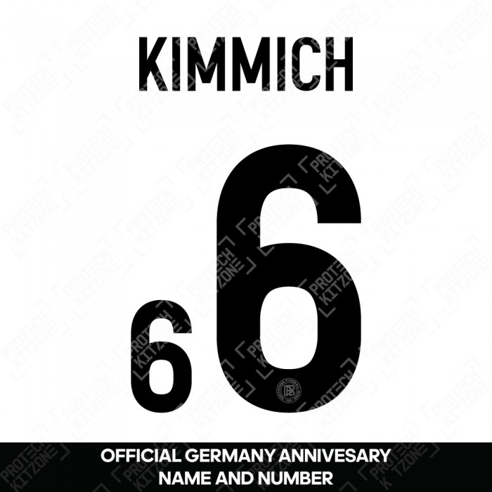 Kimmich 6 - Official Germany Anniversary Name and Numbering