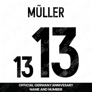 Müller 13 - Official Germany Anniversary Name and Numbering