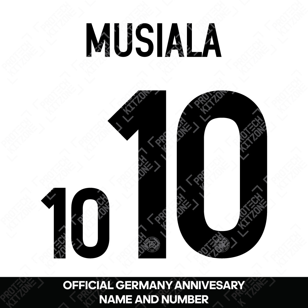 Musiala 10 - Official Germany Anniversary Name and Numbering Musiala 10 - Official Germany Anniversary Name and Numbering