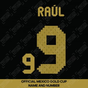 Raúl 9 - Official Mexico Gold Cup Name and Numbering 