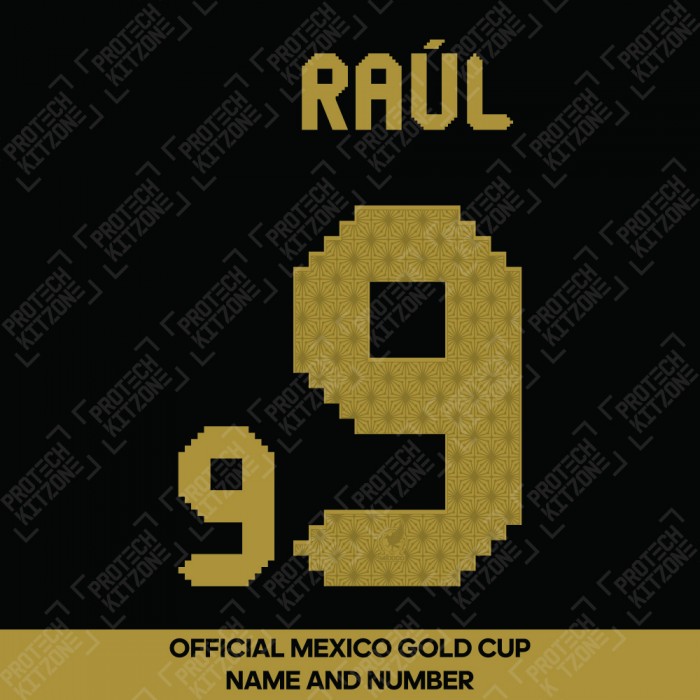 Raúl 9 - Official Mexico Gold Cup Name and Numbering 