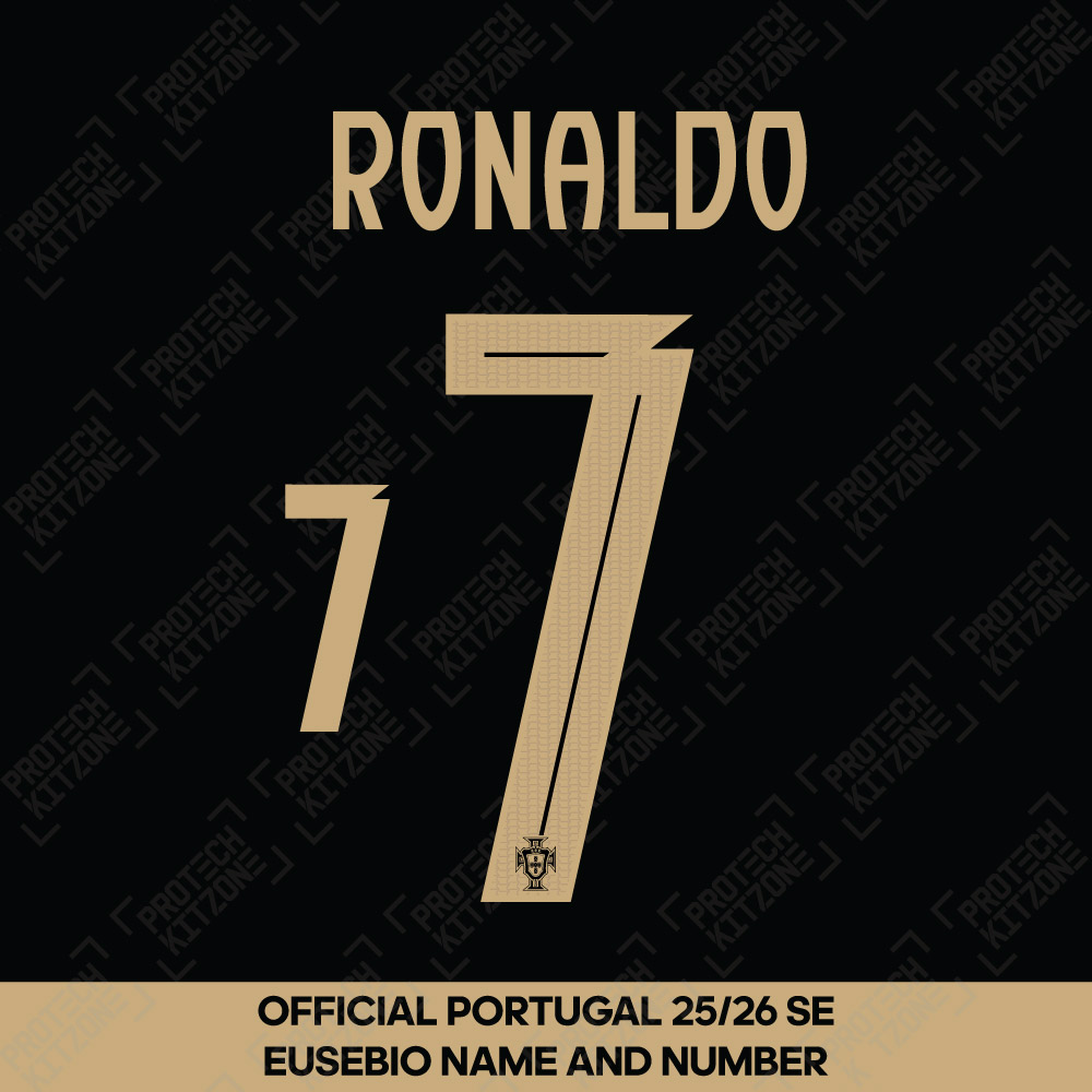 Ronaldo 7 (Official Portugal 25/26 Special Edition Eusébio Name and Numbering) (CR7-2526-SE-NNS, Portugal National Team, ) by www.protechkitzone.com Ronaldo 7 (Official Portugal 25/26 Special Edition Eusébio Name and Numbering)