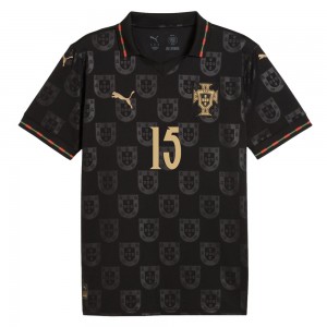 Portugal 25/26 Special Edition Eusébio Jersey w/ João Neves 15