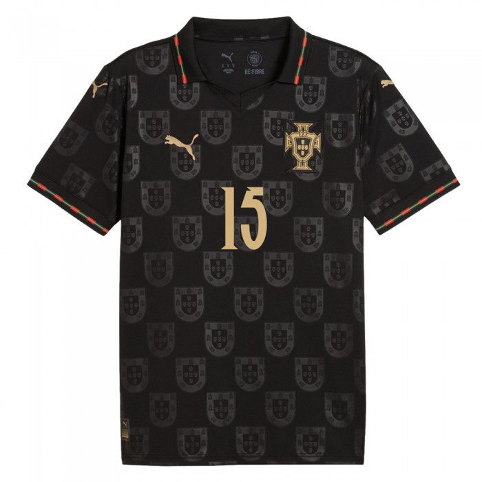 Portugal 25/26 Special Edition Eusébio Jersey w/ João Neves 15