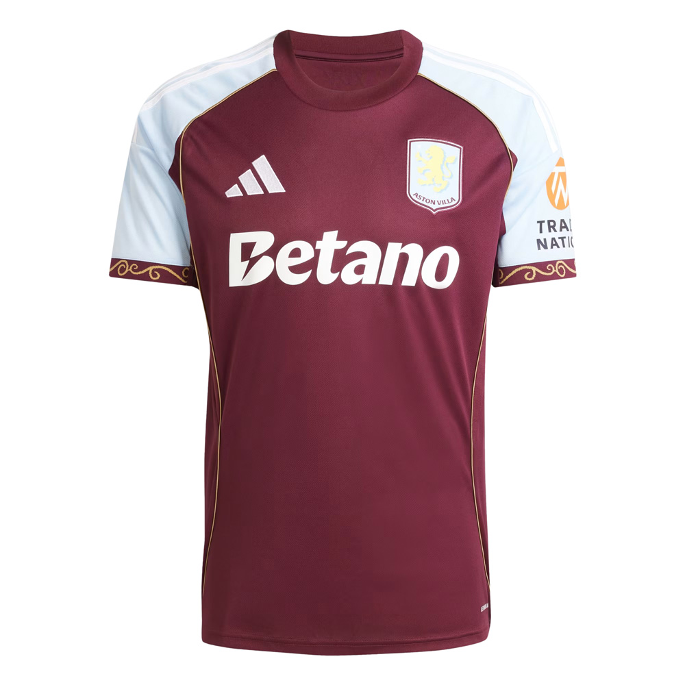 Aston Villa 25/26 Home Shirt (JN8061, Jerseys / Shirts, Adidas) by www.protechkitzone.com Aston Villa 25/26 Home Shirt