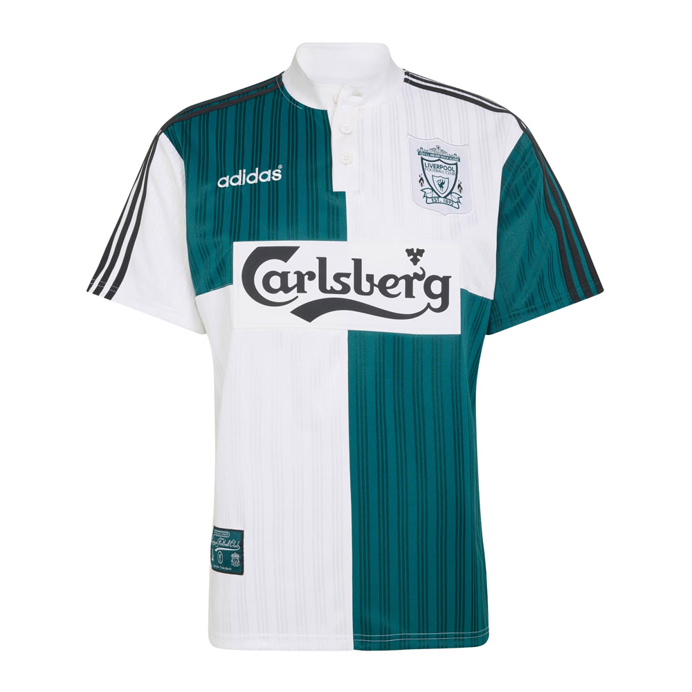 Liverpool FC 95 Away Shirt (KA8093, Official Reissue Shirt, Adidas) by www.protechkitzone.com Liverpool FC 95 Away Shirt