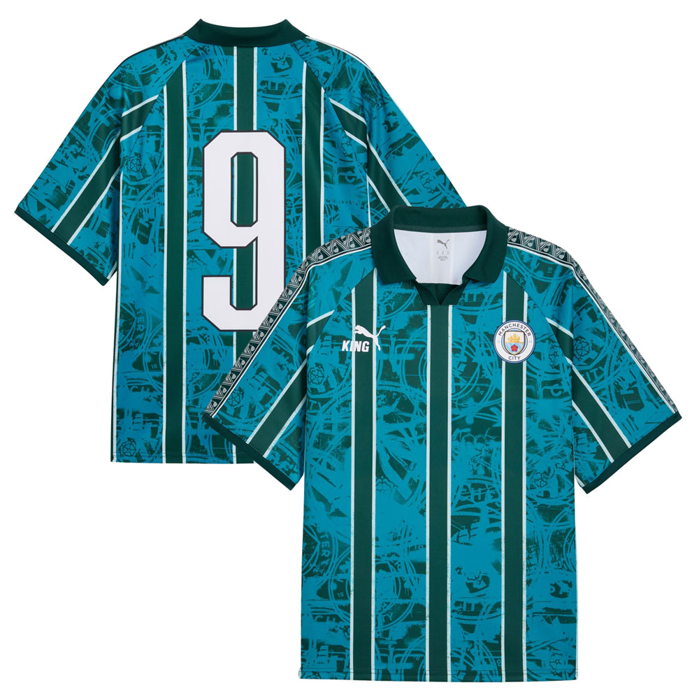 Manchester City King Retro Shirt - Deep Navy Manchester City King Retro Shirt - Deep Navy